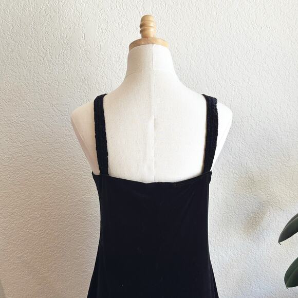 VTG 90s Charlotte Russe Mini Velvet Babydoll Dress Large Whimsygoth Grunge Y2K - Picture 6 of 9
